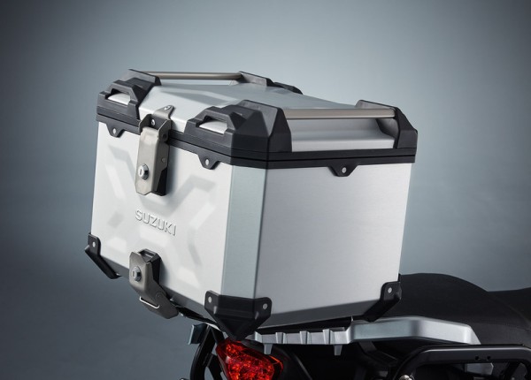 Top-Case, Aluminium, Silber für Suzuki V-Strom 1050