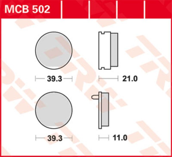 TRW Lucas Bremsbelag MCB749