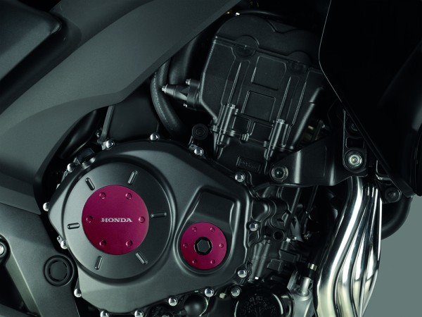 Original Honda CBF 1000 F Motorgehäuse Ornament Pearl Siena Red R320