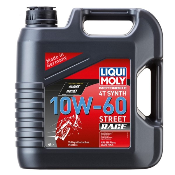 Liqui Moly Motoröl 4-Takt, 4 l, SAE 10W-60, Street Race, vollsynthetisch