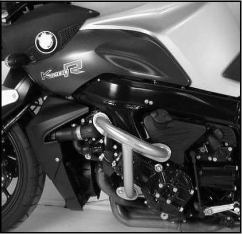Motorschutzbügel schwarz für BMW K 1200 R (05-08)/Sport (07-08)/K 1300 R (09-16) Hepco & Becker