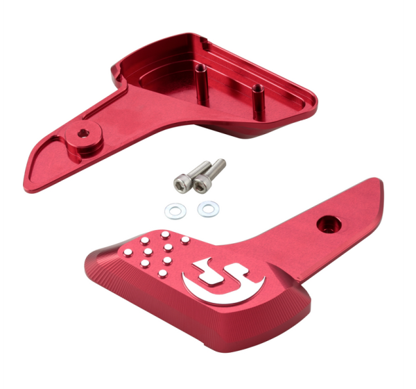 Fußrasten rechts und links für Vespa Primavera /​Sprint 50-150ccm 2T/​4T AC, rot