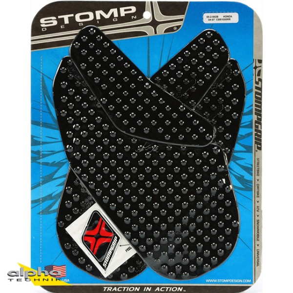 Stompgrip schwarz, Volcano, für Honda CBR1000RR, 2004-2007