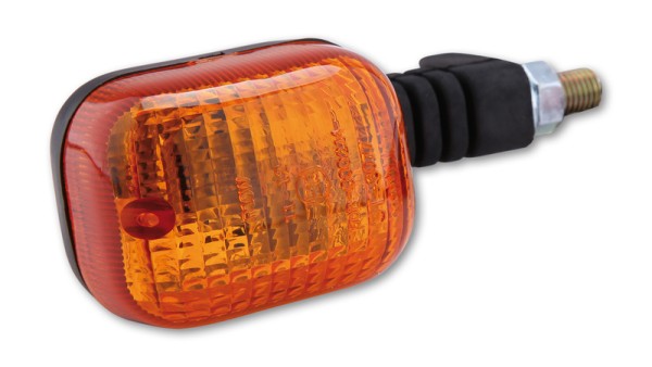 HIGHSIDER Smart Duc-Style Glühlampen Blinker Gehäuse Schwarz / Linse Orange (Stück), Vorn Links & Hi