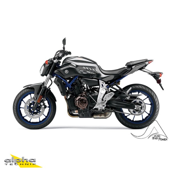Stompgrip klar, Volcano, für Yamaha MT07 (Moto Cage), 2015-2017