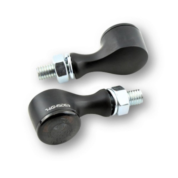 HIGHSIDER Pro Apollo Classic LED Indicator Gehäuse Schwarz / Linse Rauchgrau (Paar), Vorn & Hinten
