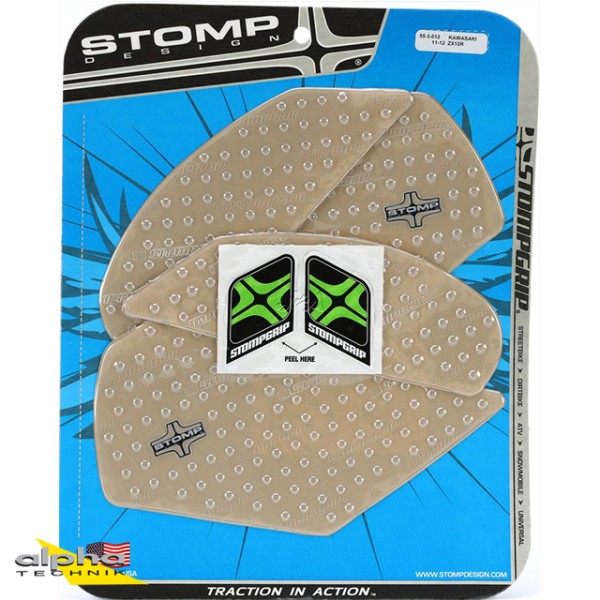 Stompgrip klar, Volcano, für Kawasaki ZX10R Ninja 2011-2025, ZX10R SE 2019-2020, ZX10RR 2017-2025