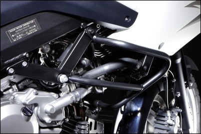 Motorschutzbügel, Mattschwarz für Suzuki V-Strom 650 BJ. 2009-2011