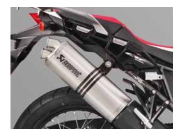 Honda Akrapovic Sportschalldämpfer für Africa Twin CRF1000L schwarz