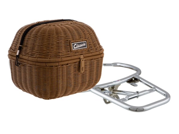 Gepäckkorb Kit "Classic" mit Gepäckbrücke für Vespa LX/​LXV/S 50-150ccm, braun