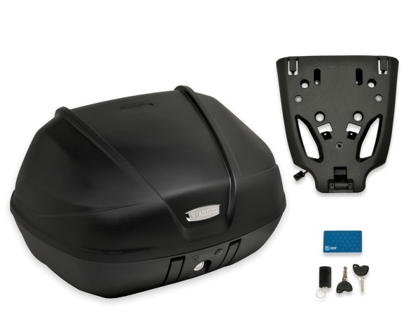 Top Case Kit Keyless 52L (inkl. Halteplatte) für Beverly HPE Original Piaggio