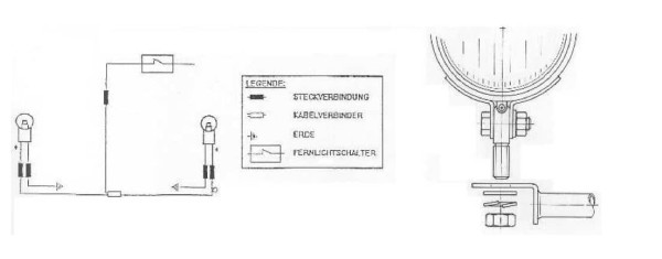 Twinlight Zusatzscheinwerferset (Fernlicht) chrom für Honda VTX 1800 (01-06) Hepco & Becker
