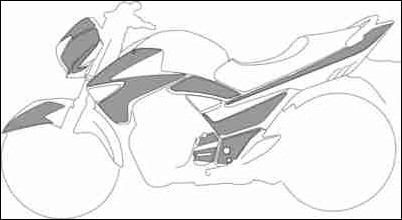 Schutzfolien Set, transparent für Suzuki GW250 Inazuma BJ. 2013-2015