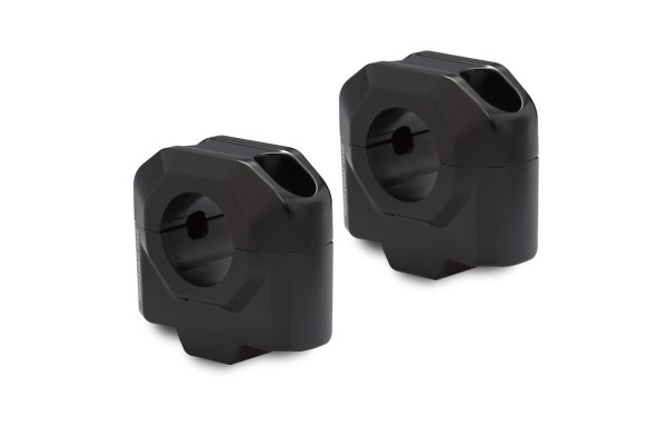 SW-Motech Lenkererhöhung, schwarz für Ø 28 mm Lenker, H=30 mm für Aprilia Tuareg 660 /Rally