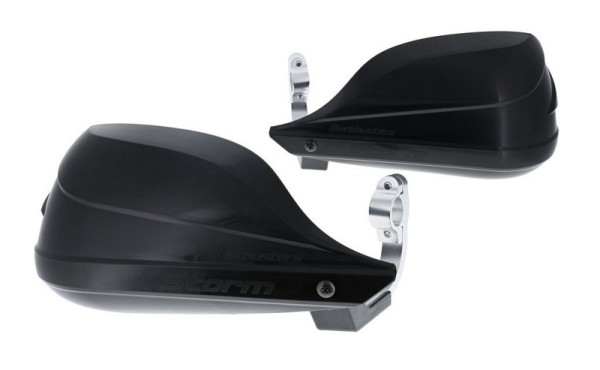 Barkbusters Storm Hanguads Set Einpunkt-Klemmhalterung-Lenkerende Ø22mm Schwarz