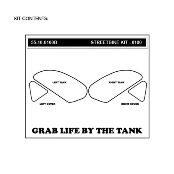 Stompgrip Traction Pads klar, für Honda CBR250R, 2015 und CBR300R, 2015-2025