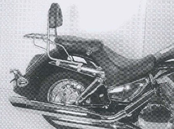 Sissybar ohne Gepäckträger chrom für Honda VTX 1300 (03-07) Hepco & Becker