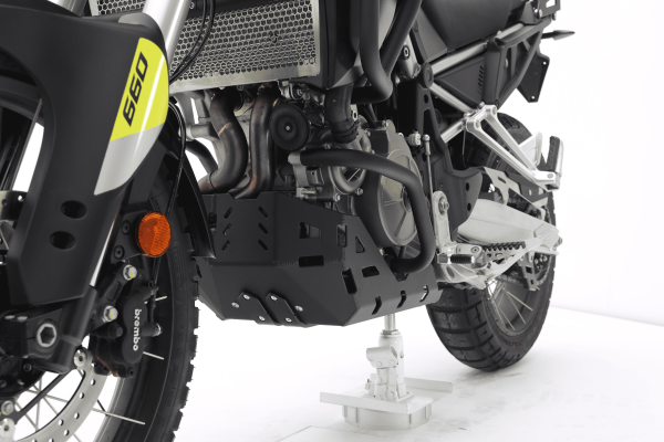 Aluminium-Motorschutz schwarz für Aprilia Tuareg 660