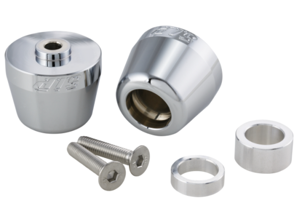 Lenkerendengewichte links/rechts für Vespa Primavera/​Sprint/​ET/​LX/​LXV/​S, chrom