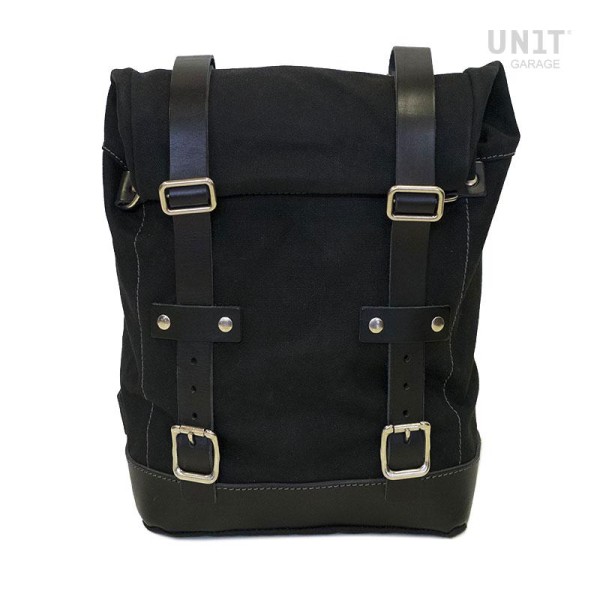 Canvas-Seitentasche 10L-14L - Schwarz/Schwarz - Unit Garage