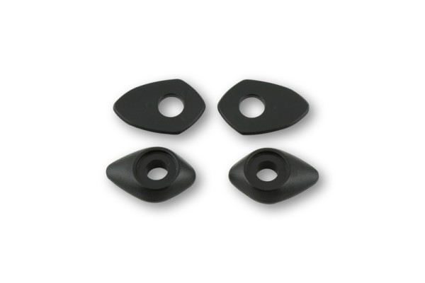 HIGHSIDER smart Montageplatten Indy Spacer Schwarz Für diverse Ducati