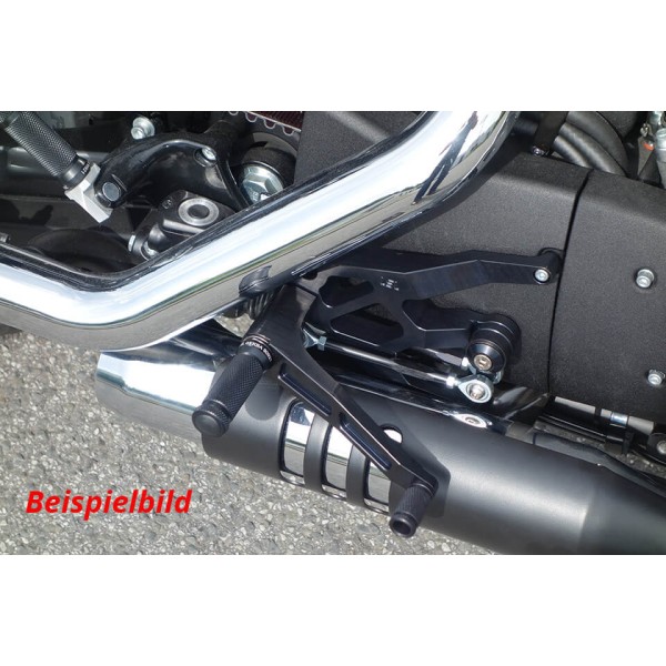 LSL Rastenanlage mit ABE für Harley Davidson Forty-Eight, schwarz
