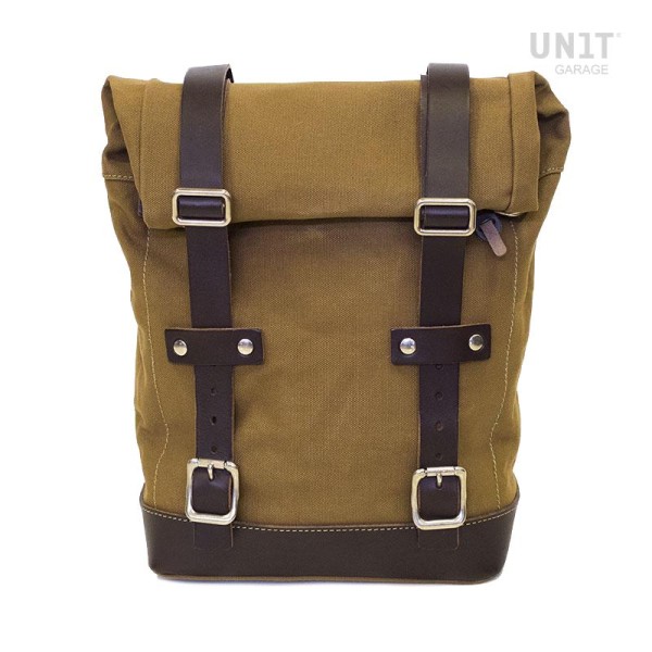 Canvas-Seitentasche 10L-14L - Beige/Braun - Unit Garage