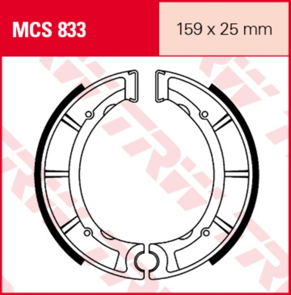TRW Lucas Bremsbacken MCS836
