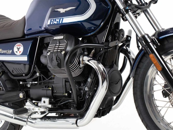 Motorschutzbügel schwarz für Moto Guzzi V7 Special/Stone/Centenario (21-24) Hepco & Becker