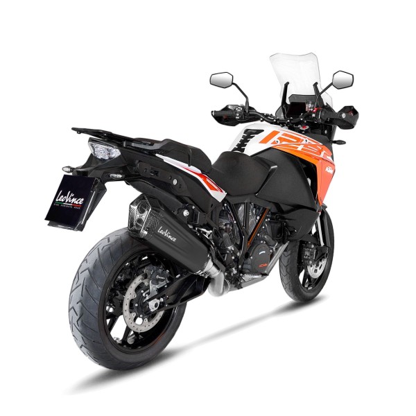 LeoVince Auspuffanlage LV-12 für KTM Adventure /Duke, schwarz, slip on, Euro4, E-Gutachten