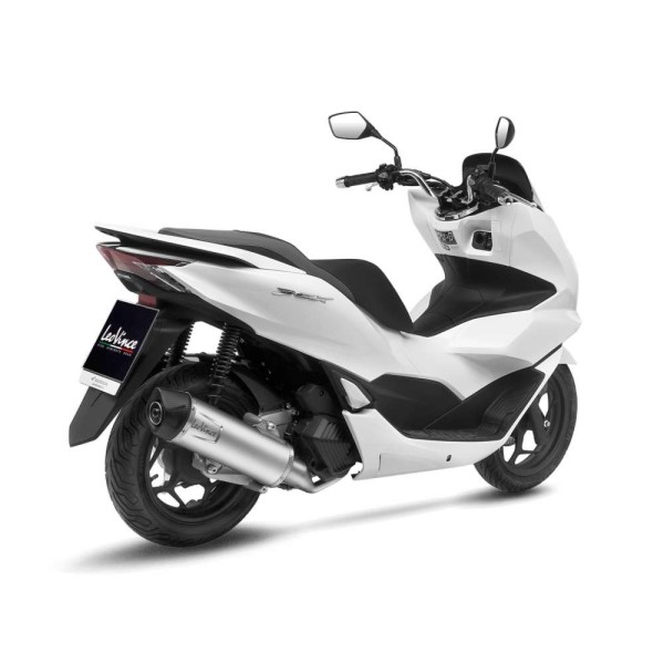 LeoVince Komplettanlage LV One Evo für Honda PCX 125, Edelstahl silber, E-Gutachten