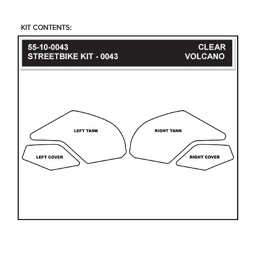 Stompgrip klar, Icon, für Kawasaki, Ninja 250SL, Z300 2015-2016, Ninja 300 2013-2017, Z250SL 2015-20