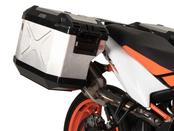 Seitenkofferset Cutout Edelstahl für KTM 890 SMT (23-) Hepco & Becker