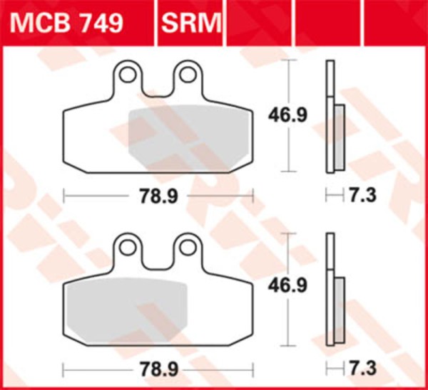 TRW Lucas Bremsbelag MCB839
