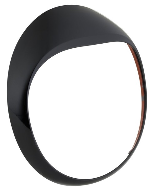 Lampenring für Vespa GTS/​GTS Super/​GT/​GT L 125-300ccm, schwarz glänzend