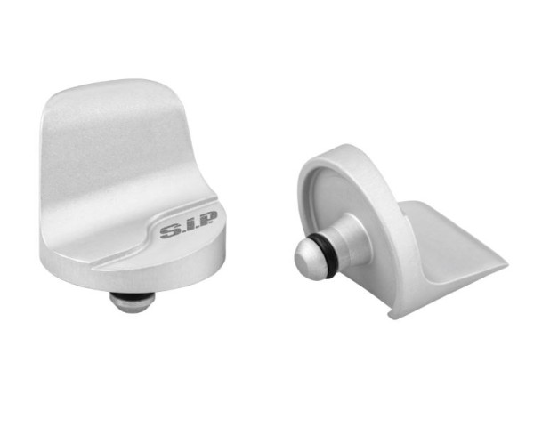 Abdeckung Spiegelloch links & rechts für Vespa Primavera/​Sprint/​Elettrica 50-150ccm, silber matt