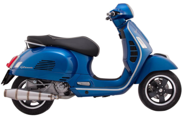 Rennauspuff für Vespa GTS/​GTS Super/​GTV/​GT 60 125-300ccm i.e., 4T, LC, Edelstahl