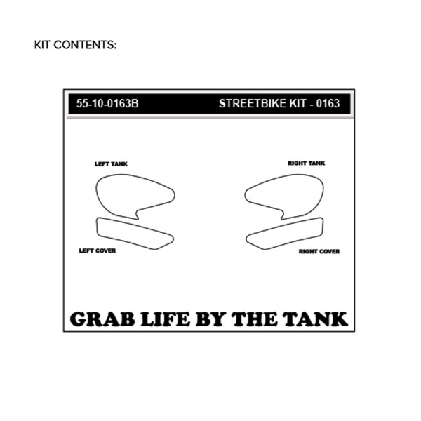 Stompgrip schwarz, Volcano, für Yamaha YZF-R3, 2019-2025