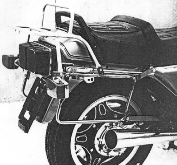 Rohrgepäckbrücke Topcase-Träger und Seitenkofferträger chrom für Honda GL 500/650 Silver Wing
