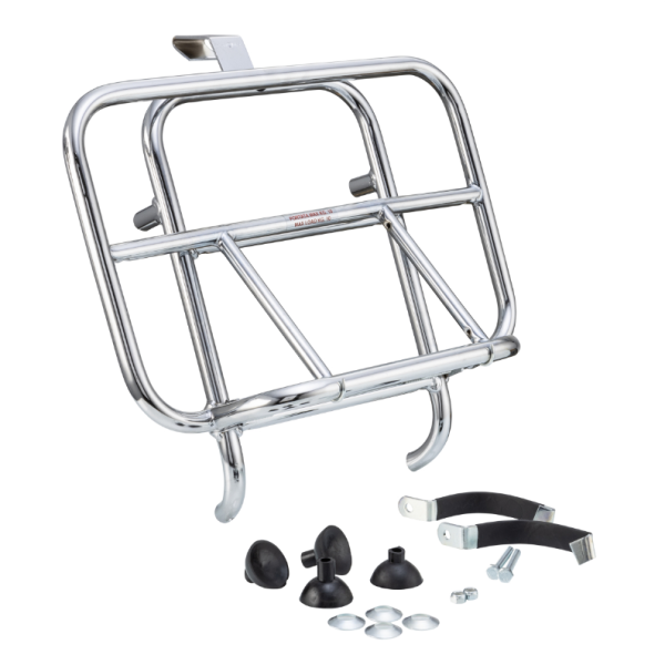 Gepäckträger vorne für Vespa GTS/​GTS Super/​GTV/​GT 60/​GT/​GT L 125-300ccm, klappbar, chrom