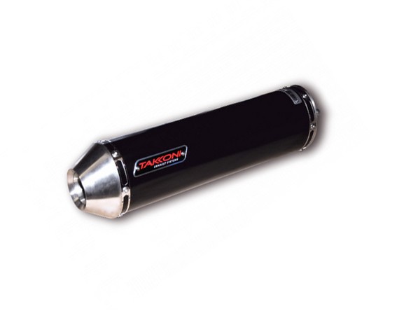 Takkoni Schalldämpfer schwarz für VTR 1000 F, 97-05, SC 36, E-geprüft. Paar