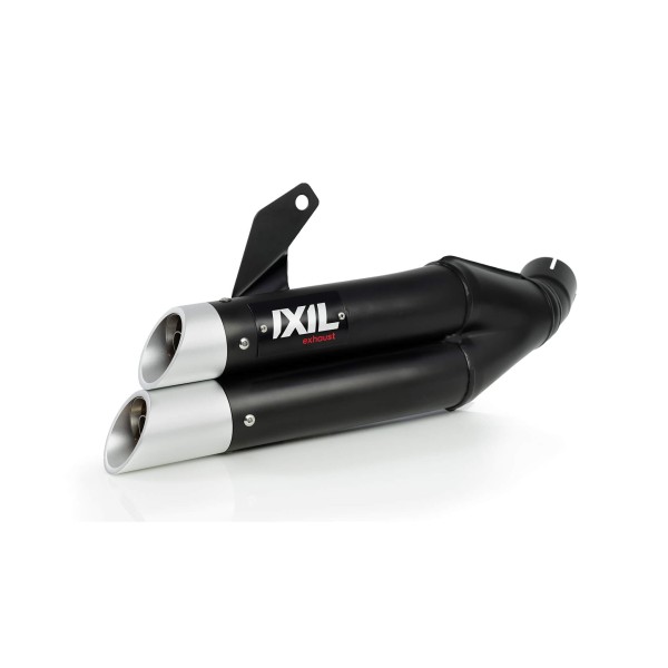 IXIL Hyperlow black XL Endtopf Kawasaki Z 125 /Ninja 125, Edelstahl schwarz, E-geprüft, Euro4+5