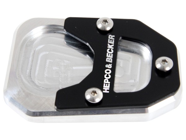 Seitenständerplatte silber schwarz für BMW R nineT Scrambler (16-23) Hepco & Becker