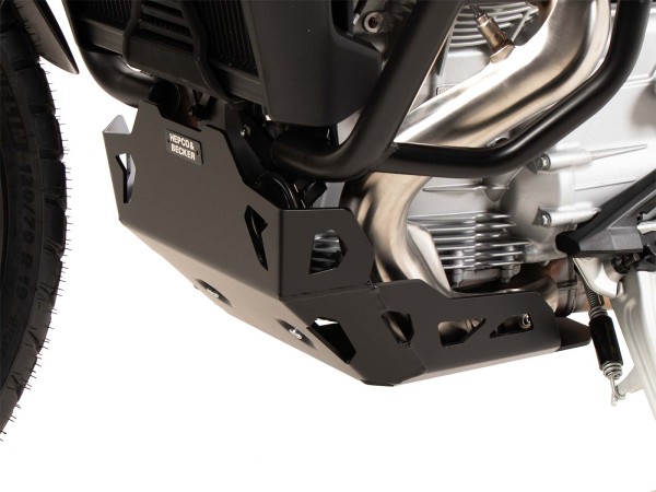 Motorschutzplatte schwarz für Moto Guzzi Stelvio (24-) Hepco & Becker