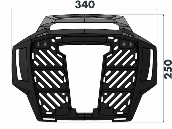Alurack Topcaseträger schwarz für BMW F 850 GS Adventure Hepco & Becker