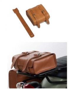 Original Ledertasche, braun für Moto Guzzi V7 I+II