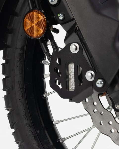 Bremssattelschutz aus Edelstahl schwarz für Yamaha Ténéré 700