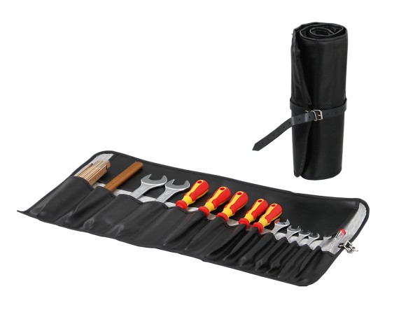 Werkzeugrolltasche (15er) aus Kunstleder Hepco & Becker