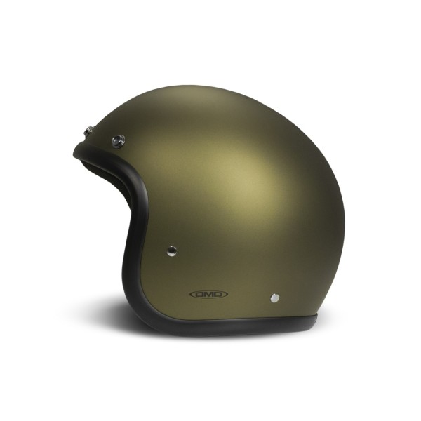 DMD Jethelm Retro, grün, matt, Olive Gold, Fiberglas, ECE 22.06