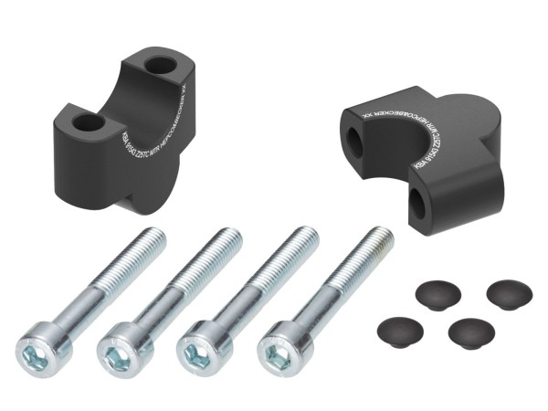 Lenkererhöhung H=25 mm schwarz für Honda CMX 1100 Rebel /DCT (21-24) Hepco & Becker